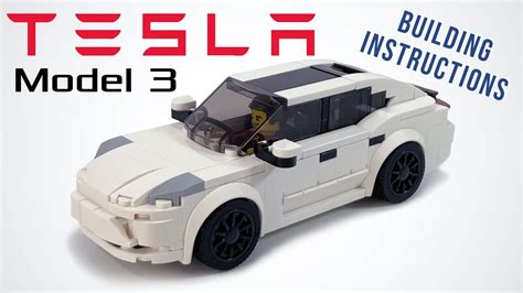 LEGO Tesla Model 3 Performance 6 Wide Speed Champions Building Tutorial ...