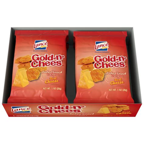 Lance Gold-N-Chees Baked Cheese Snack Crackers, 6 Ct - Walmart.com