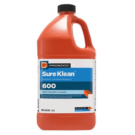 Prosoco Cleaner Sure Klean 600 – Valley Mason Supply