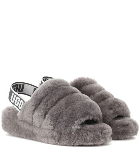 Ugg - Fluff Yeah fur slides - For a shoe that can be worn in and out of the house, this Fluff ...