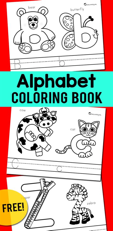 Alphabet Coloring Book | Totschooling - Toddler, Preschool, Kindergarten Educational Printables