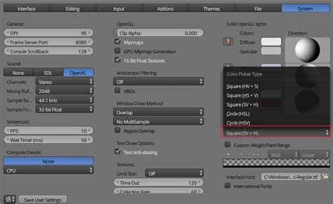 interface - Color picker default behavior? - Blender Stack Exchange