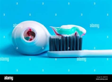 Toothbrush and toothpaste close up. Creative Photo Stock Photo - Alamy