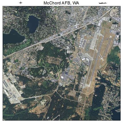 Aerial Photography Map of McChord AFB, WA Washington