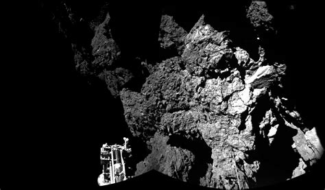 Philae sends first photos from the surface of a comet, after almost ...