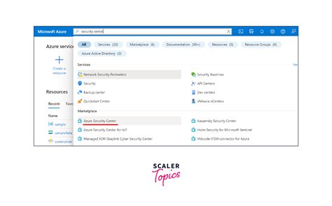 Azure Security Center- Scaler Topics