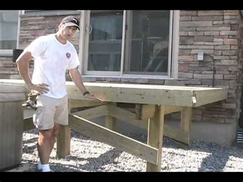 Building Free Standing Deck - Bracing Posts - YouTube