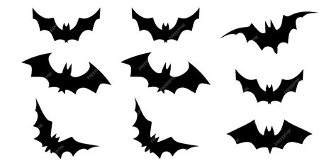 Premium Vector | Halloween bat vampire silhouette