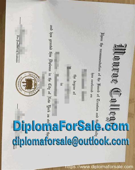 5 Examples of fake Monroe College diploma and transcripts