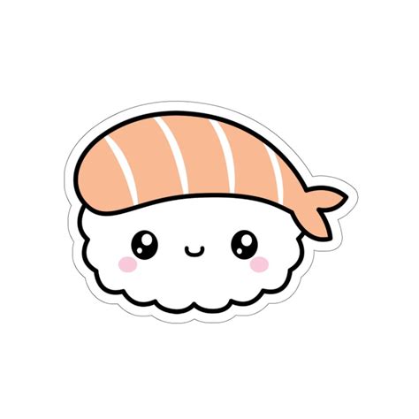 Sushi Stickers Sushi Cute Stickers Cute Sushi Funny Stickers | Etsy