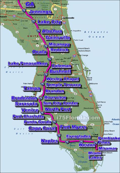 I 75 Florida Traffic Maps And Road Conditions | Maps Of Florida