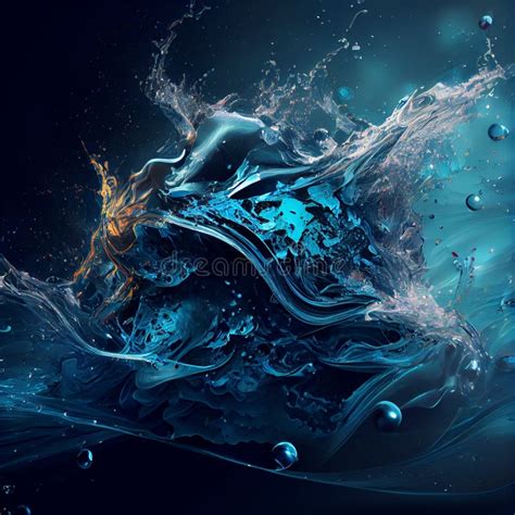 Water Splash Abstract Wallpaper Stock Illustration - Illustration of element, ripple: 266757335