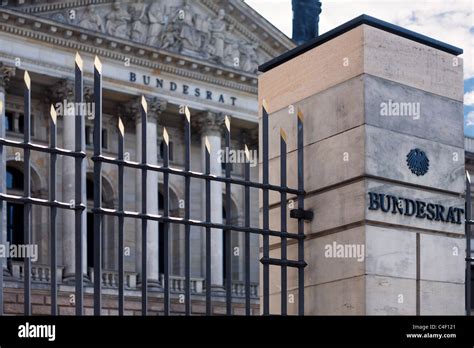 Bundesrat building in Berlin. Upper house of the German parliament ...