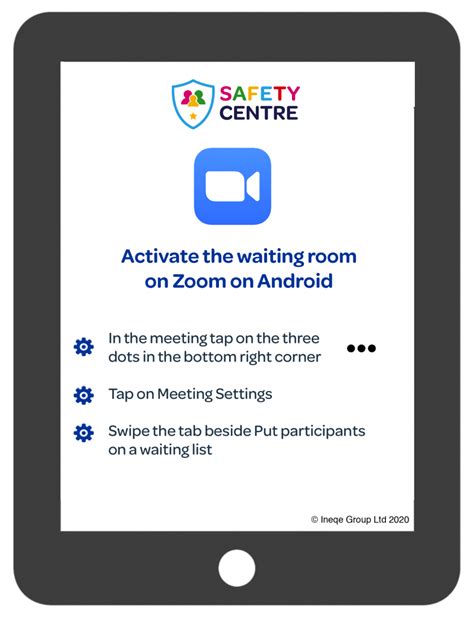 iOS: Zoom Waiting Room – Our Safety Centre