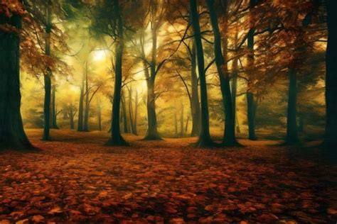 Autumn Forest Background Graphic by Craftable · Creative Fabrica