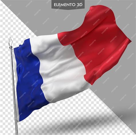 Premium PSD | Flag of France premium 3d render