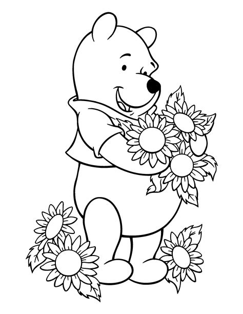 Coloring Page - Winnie the pooh coloring pages 116 | Coloring pages, Bear coloring pages, Disney ...