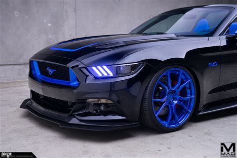 Black And Blue Mustang S550 by Niche Road Wheels — CARiD.com Gallery