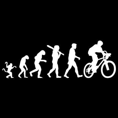 Mountain Bike Evolution Decal - Decal Design Shop