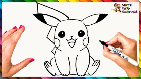 How To Draw Pikachu Step By Step 💛 Pikachu Drawing Easy - YouTube