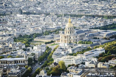 Aerial view of Paris cityscape, France — scenic view, structure - Stock ...