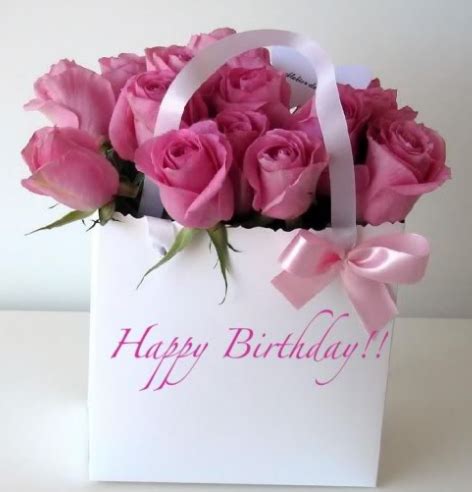 Pink fresh flowers birthday gift (10 comments)