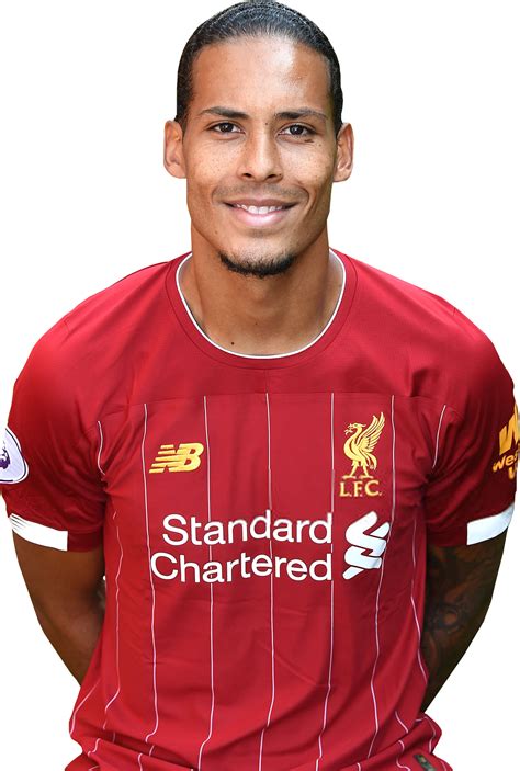 Virgil van Dijk Liverpool football render - FootyRenders