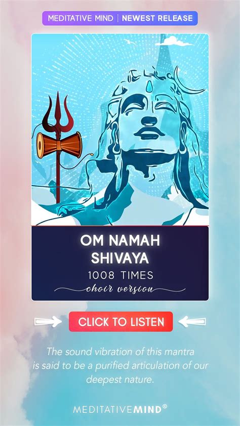 OM NAMAH SHIVAYA - 1008 Times Choir Version | Healing mantras, Om namah shivaya, Kundalini mantra