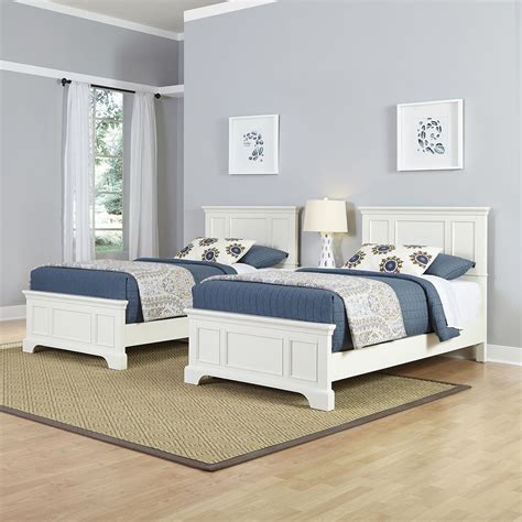 Home Styles 3-piece Naples Twin Beds and Night Stand Set | Twin beds guest room, Twin bedroom ...