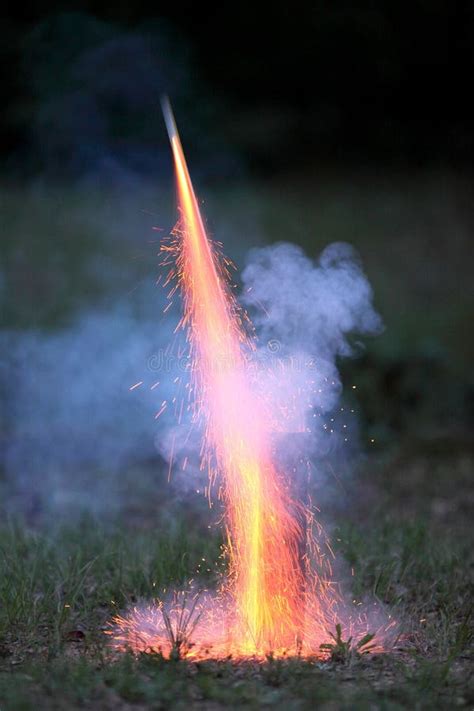 Fireworks rocket stock photo. Image of multi, yellow, rocket - 7161642