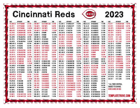 Vicky Murray Info: Cincinnati Reds Schedule 2023 Home Games