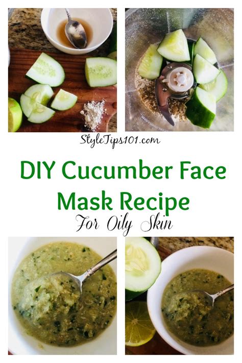 DIY Cucumber Face Mask Recipe For Oily Skin