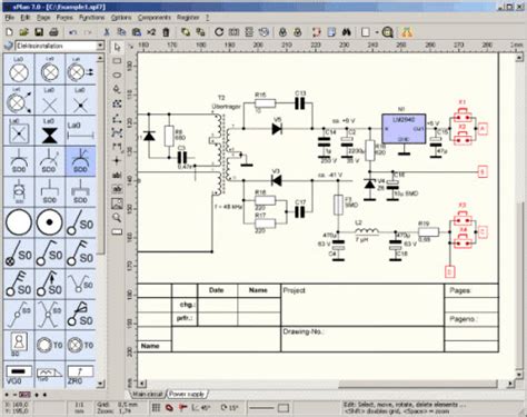 sPlan 7.0, Easy Schematic Editor for Windows - Microcontroller Project Circuit