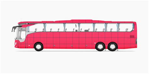 Free Mockup - Coach Bus Mockup - Left Side View :: Behance