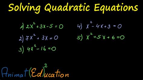 Solving Quadratic Equations. Vieta Theorem - YouTube