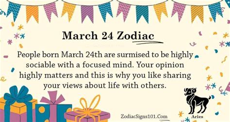 March 24 Zodiac Is Aries, Birthdays And Horoscope - ZodiacSigns101