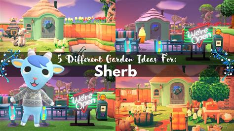 ACNH: Villager yard/garden ideas: SHERB - YouTube