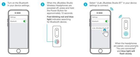 JLab Jbuddies Studio Wireless Kids Headphones User Manual