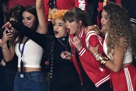 See Taylor Swift, Blake Lively, Ice Spice and More Celebrate Travis Kelce and Chiefs' Super Bowl ...