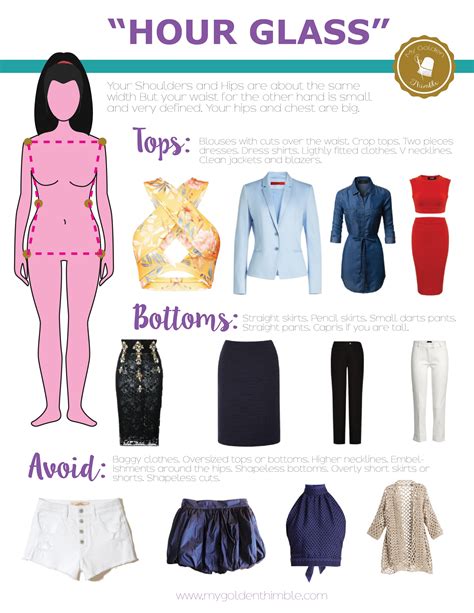 Dress acordingly to your body shape | My Golden Thimble Hourglass ...