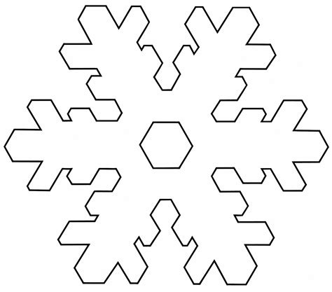 Snowflake Templates - Printable Word Searches