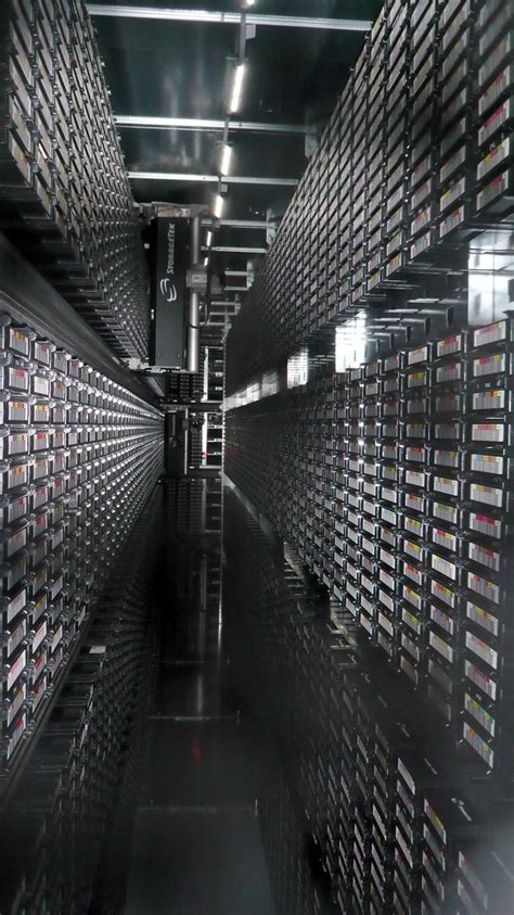 Tape library, CERN, Geneva | Data center design, Data center, Future of ...