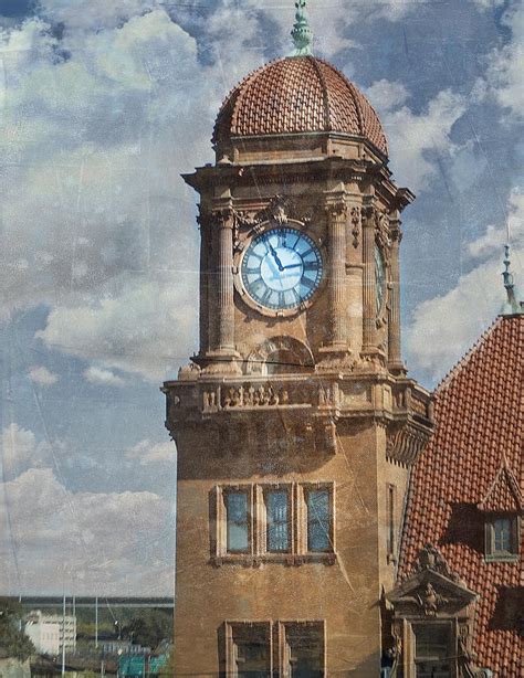 Train Station Clock Tower Photograph by Judy Hall-Folde | Pixels