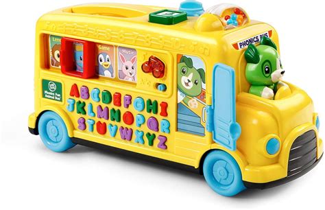 Alphabet Phonics Bus, Scout drives a bright yellow school bus featuring ...