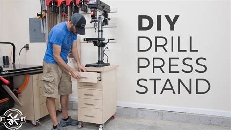 DIY Drill Press Stand with Storage | How to Build - YouTube