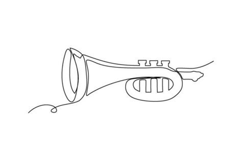 Trumpet Outline Vector Art, Icons, and Graphics for Free Download