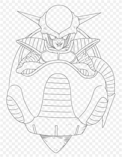 Frieza Line Art Drawing Goku Sketch, PNG, 754x1059px, Frieza, Artwork ...