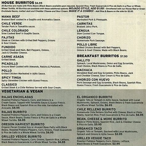 Cha! Cha! Cha! Menu, Menu for Cha! Cha! Cha!, Hawthorne, Portland ...