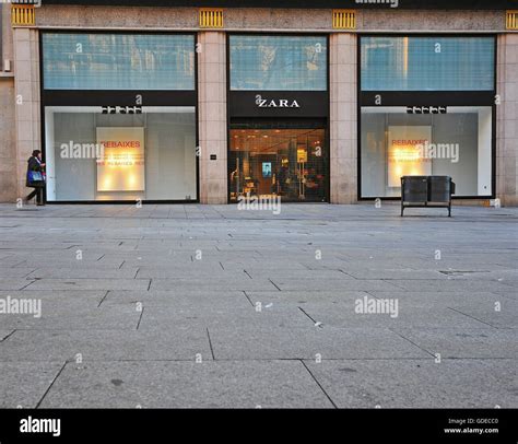 BARCELONA, SPAIN - JANUARY 17: Zara store in Barcelona city centre on ...