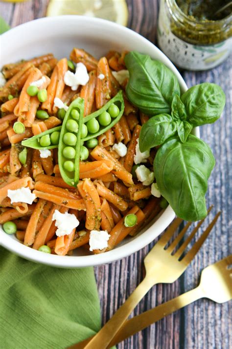 Red Lentil Pasta with Lemon Pesto - Simple, Sassy and Scrumptious